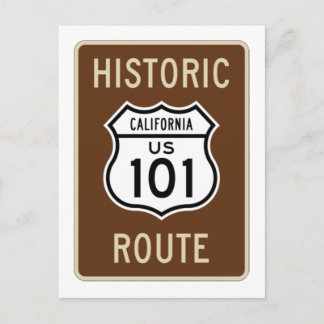 Historische Route US Route 101 (Kalifornien) Zeich Postkarte
