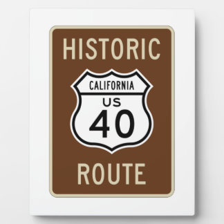 Historische Route US Route 40 (Kalifornien) Fotoplatte