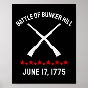 Historische Schlacht bei Bunker Hill - Revolutions Poster