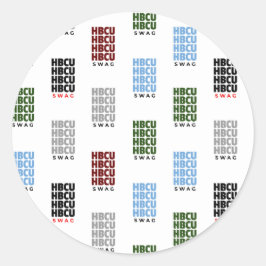 Historische Schwarze Uni und Universitäten HBCU Runder Aufkleber