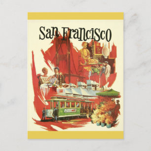 Historische Sehenswürdigkeiten von San Francisco K Postkarte
