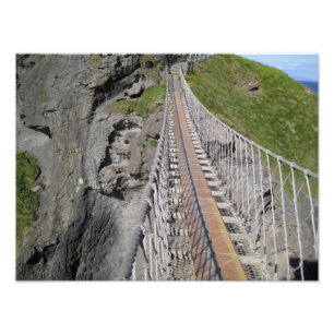 Historische Seilbrücke Carrick-a-rede, Nordirland Fotodruck