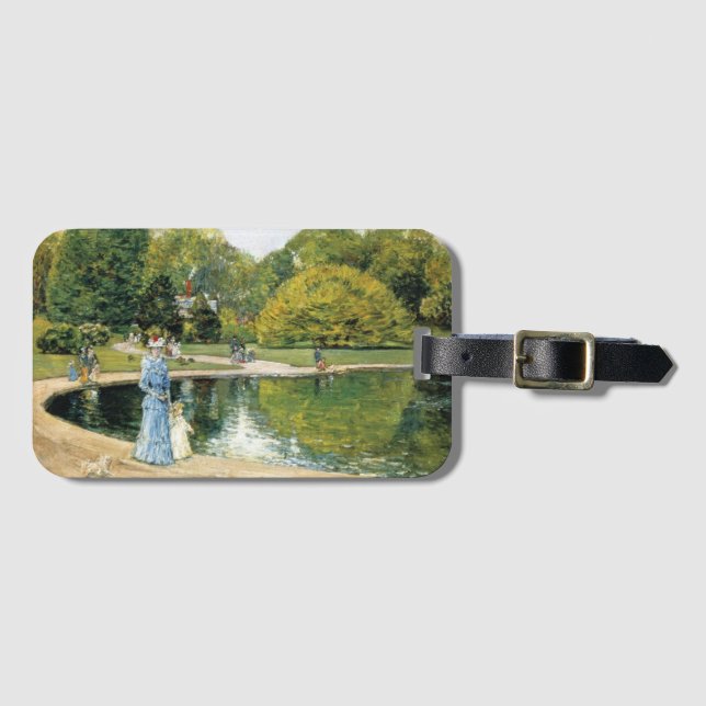 Historische Sicht auf den Central Park (New York) Gepäckanhänger (Vorderseite (Horizontal))