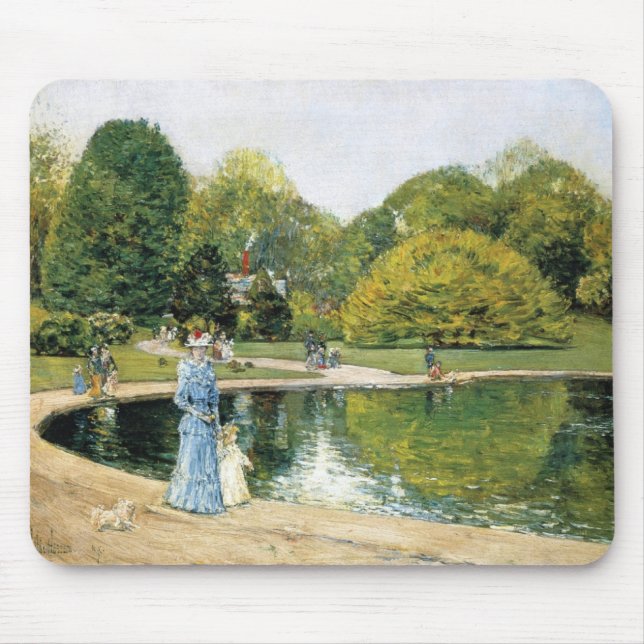 Historische Sicht auf den Central Park (New York) Mousepad (Vorne)