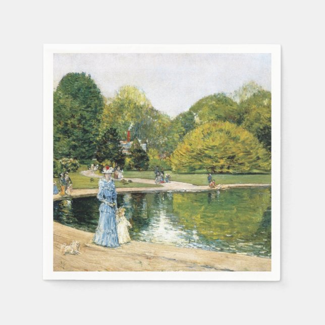 Historische Sicht auf den Central Park (New York) Serviette (Vorderseite)