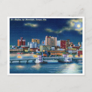 Historische Skyline von Tampa Florida Postkarte