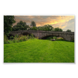 Historische St. Asaph-Brücke über den Elwy Fotodruck
