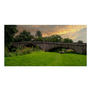 Historische St. Asaph-Brücke über den Elwy Poster