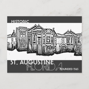 Historische St. Augustine Florida Altstadt Postkar Postkarte