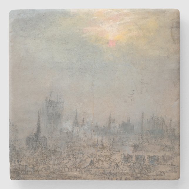 Historische Stadt New York Steinuntersetzer (Vorderseite)