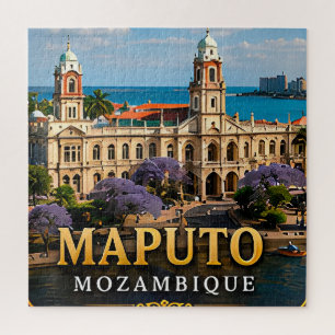 Historische Station Maputo und Eleganz am Meer Puzzle