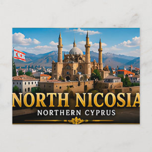 Historische Straßen von Nord-Nikosia und osmanisch Postkarte