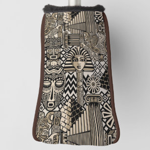 Historische Symbole Tattoo-Style Golf Headcover