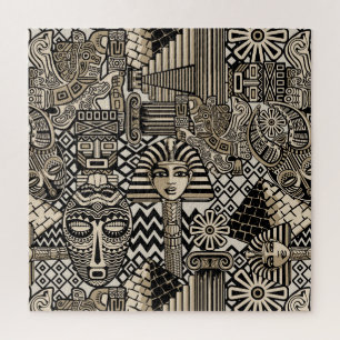 Historische Symbole Tattoo-Style Puzzle