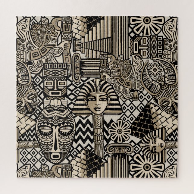 Historische Symbole Tattoo-Style Puzzle (Vertikal)