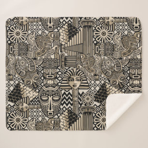 Historische Symbole Tattoo-Style Sherpadecke