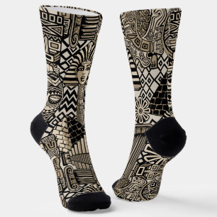 Historische Symbole Tattoo-Style Socken