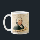 Historische Tasse Joseph Haydn<br><div class="desc">"Ich war nie ein schneller Verfasser,  aber verfasst mit großer Sorgfalt und Bemühungen."</div>