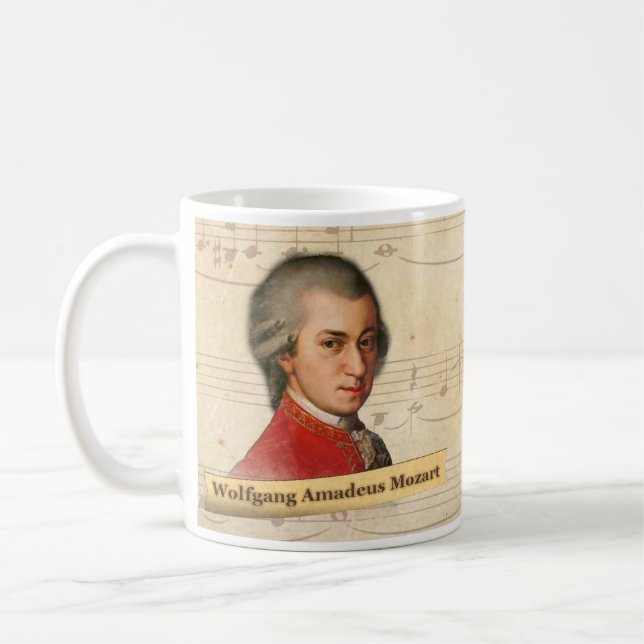 Historische Tasse Wolfgang Amadeus Mozart (Links)