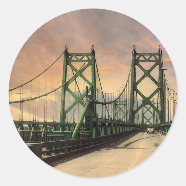 Historische Twin Bridges Stickers (Vorderseite)