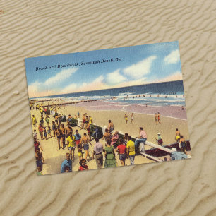 Historische Tybeinsel Strandpromenade Postkarte
