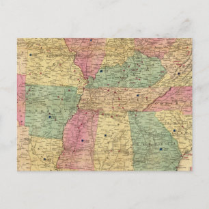 Historische und militärische Karte der USA