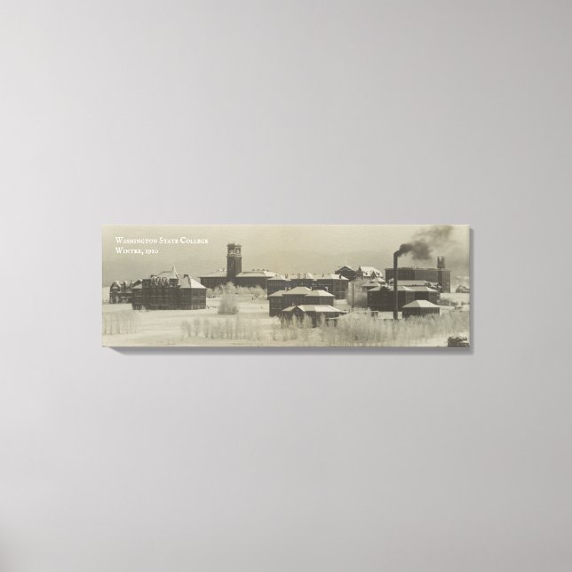 Historische Uni des Washingtoner Staat (WSU) Leinwanddruck (Vorderseite)