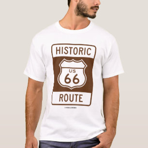 Historische US 66 Route (Verkehrsschild) T-Shirt