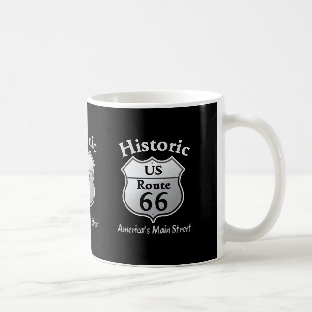 Historische US ROUTE 66 Kaffee-Tasse Kaffeetasse (Rechts)