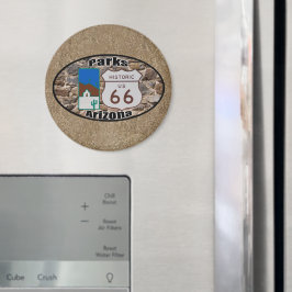 Historische US-Route 66 Parks Arizona Magnet