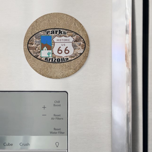 Historische US-Route 66 Parks Arizona Magnet (In Situ (Kühlschrank))