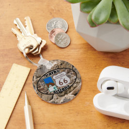 Historische US-Route 66~Parks, Arizona Schlüsselanhänger