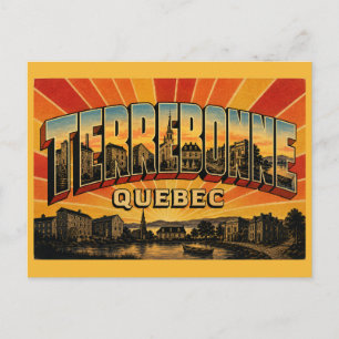 Historische Vorstadt Terrebonne Quebec Postkarte