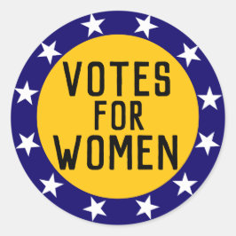 Historische Wahlen für Frauen 12 Sterne Runder Aufkleber