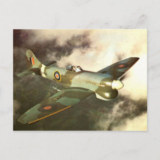 Historische WW2-Kriegsflugzeuge im Flug Postkarte