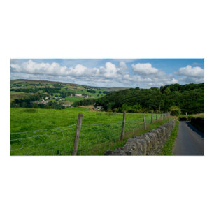 Historische Yorkshire-Landschaft Poster