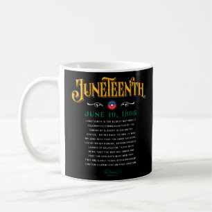 Historischer Afroamerikaner 1865 Schwarze Geschich Kaffeetasse