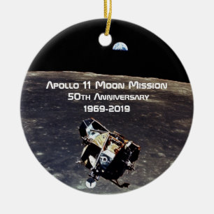 Historischer Apollo 11 Moon Mission 50 Jahre Jubil Keramik Ornament