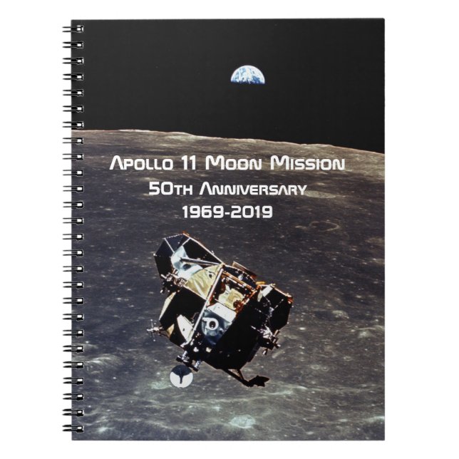 Historischer Apollo 11 Moon Mission 50 Jahre Jubil Notizblock (Vorderseite)