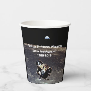 Historischer Apollo 11 Moon Mission 50 Jahre Jubil Pappbecher