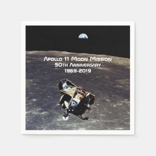 Historischer Apollo 11 Moon Mission 50 Jahre Jubil Serviette