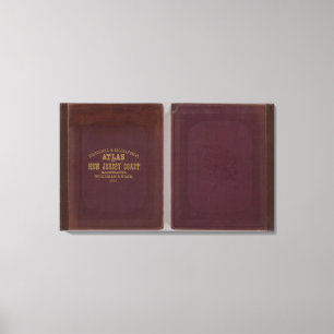 Historischer Atlas New-Jersey Küste Leinwanddruck