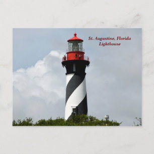 Historischer Augustiner Leuchtturm von Florida Feiertagspostkarte