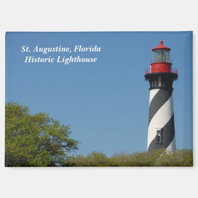 Historischer Augustiner Leuchtturm von Florida Magnet (Vorderseite)