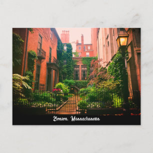 Historischer Beacon Hill, Boston, Massachusetts Postkarte
