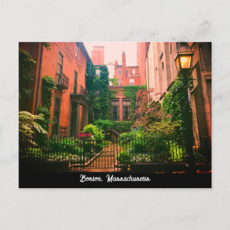 Historischer Beacon Hill, Boston, Massachusetts Postkarte