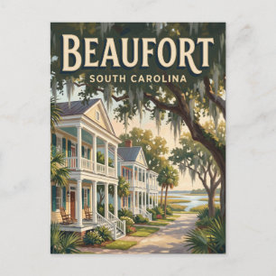 Historischer Bezirk Beaufort South Carolina Postkarte