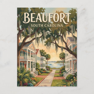 Historischer Bezirk Beaufort South Carolina Postkarte