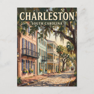 Historischer Bezirk Charleston South Carolina Postkarte