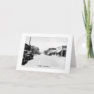 Historischer Claremont - Faltkarte Karte